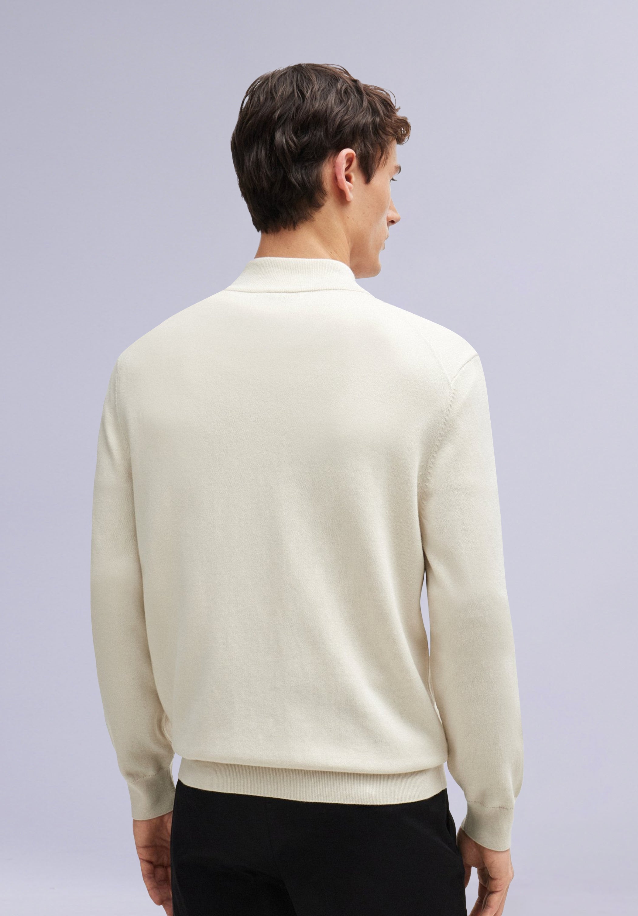 SNOW MERINO CARDIGAN