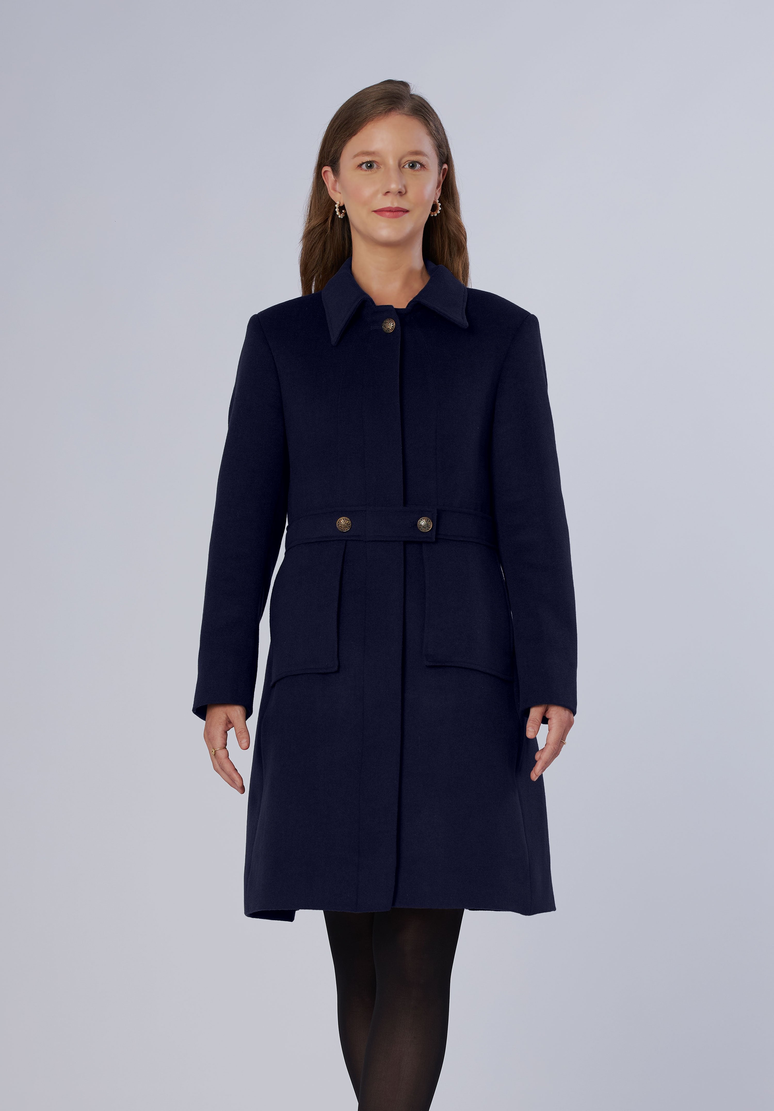 cashmere dress coat-women