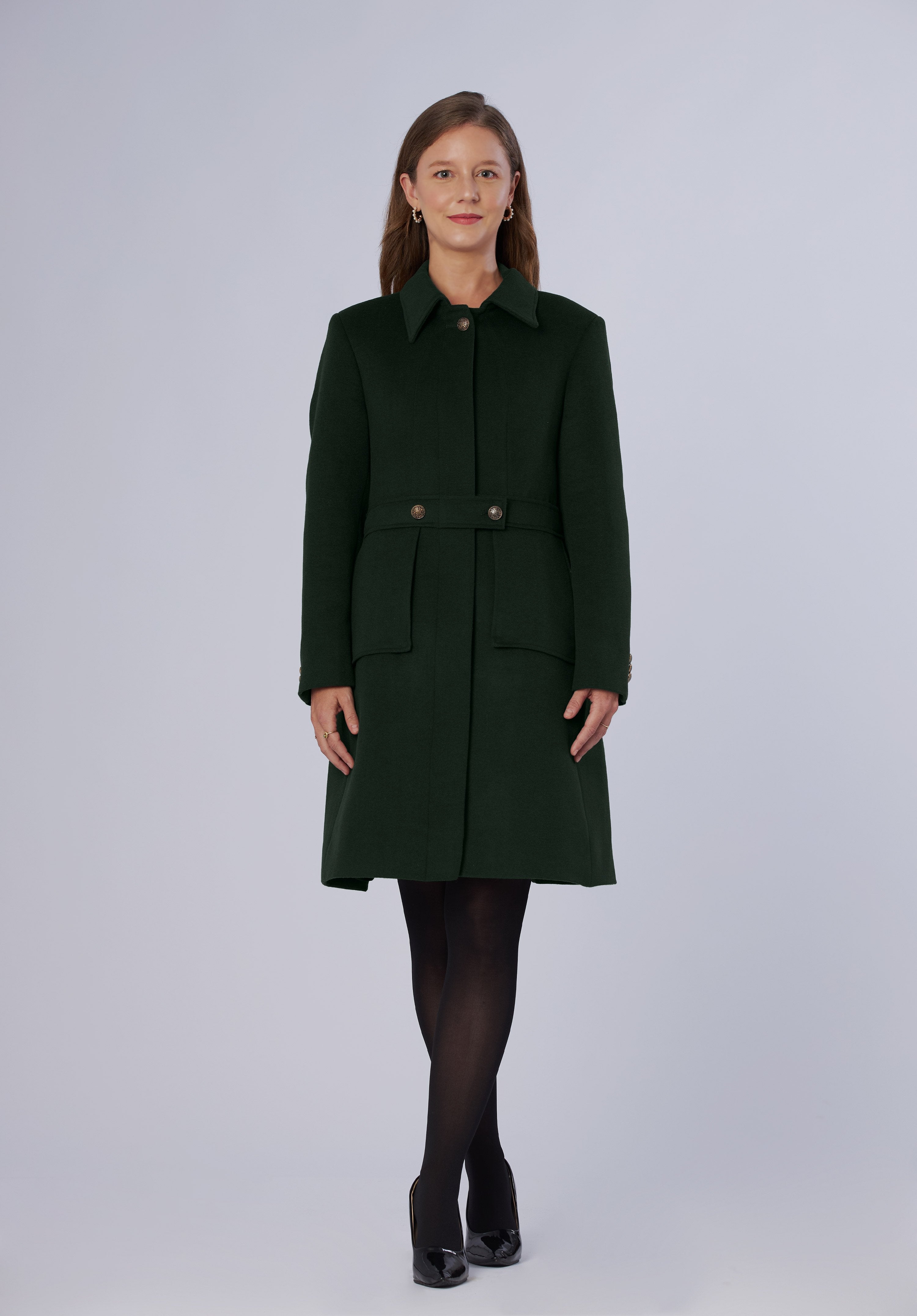 cashmere dress coat-women