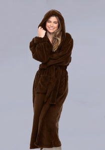 CARAMEL WINTER HOODIE ROBE